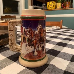 Budweiser Holiday Stein Mug 1998